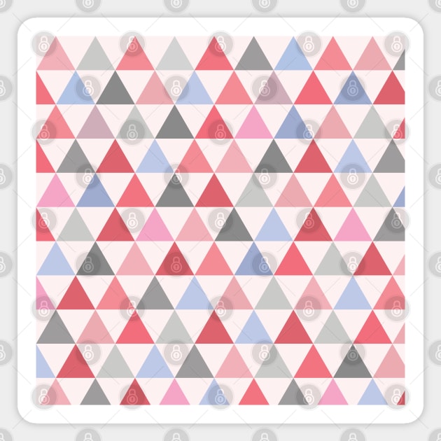 Colorful all over triangle pattern Sticker by SamridhiVerma18